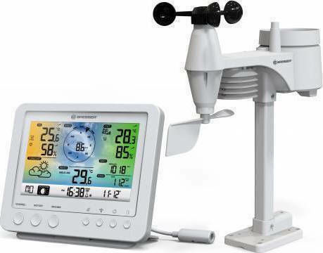 Bresser Weather Center 5-in-1 White 7002581 Wireless Stație meteorologică Analogic Alb