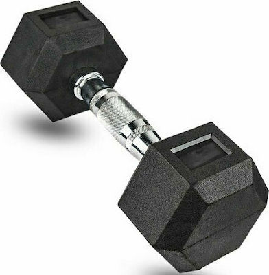 Rubber Hexagon Dumbbell 1 x 15kg