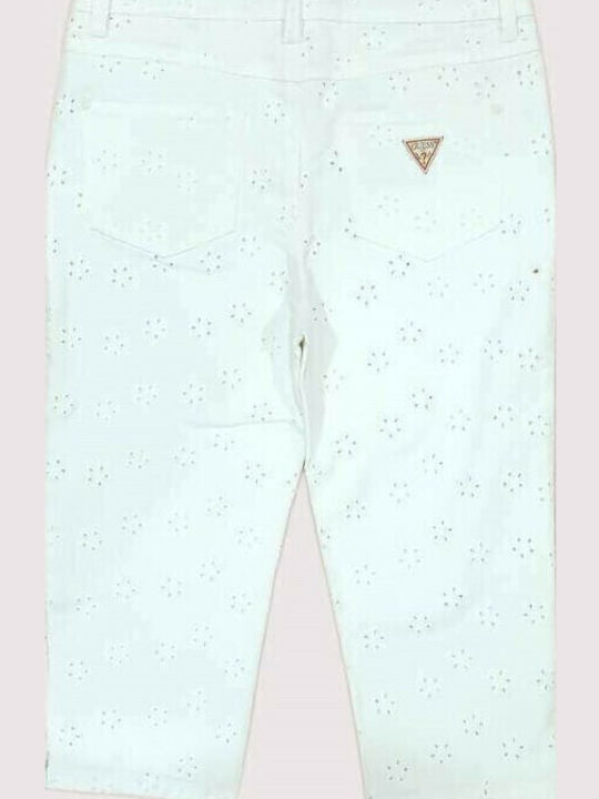Guess Kinder Schlaghose Jeans Weiß