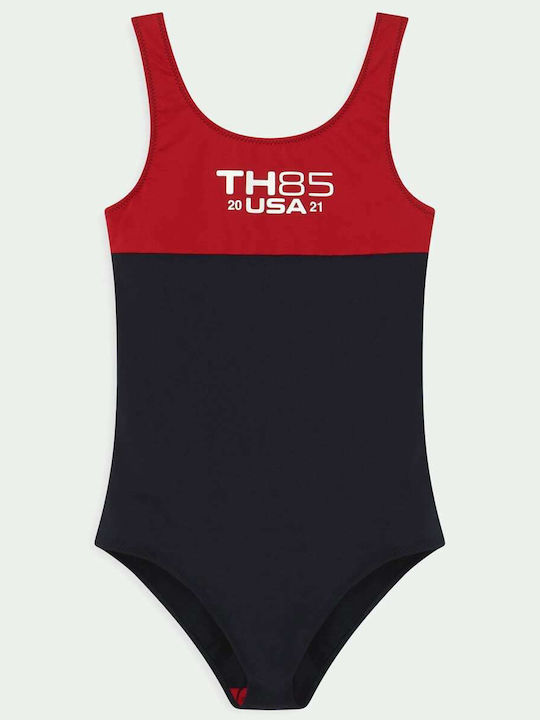 Tommy Hilfiger Παιδικό Μαγιό Ολόσωμο Navy Μπλε