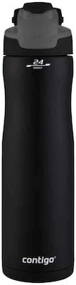 Contigo Autoseal Chill Glass Thermos Stainless Steel BPA Free Black with Mouthpiece 2127889