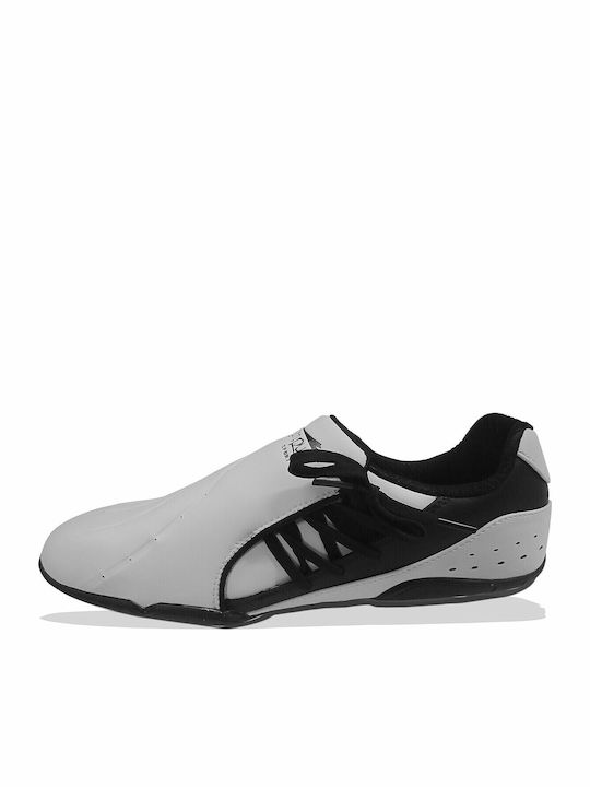 Olympus Sport Dynamic Side Shoelace Pantofi de arte marțiale Taekwondo Albi
