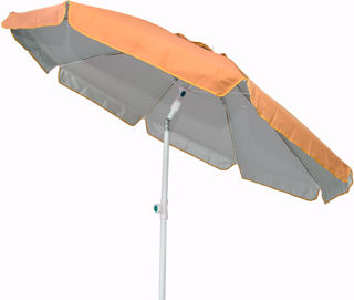 Campus Folding Beach Umbrella Diameter 2m with UV Protection and Air Vent Orange