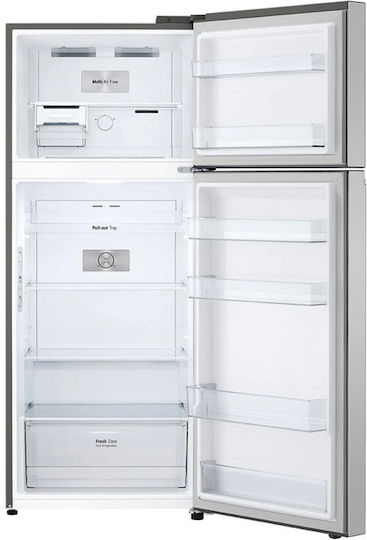 LG Ψυγείο Δίπορτο 395lt Total NoFrost Υ176xΠ70xΒ68εκ. Inox GTBV36PZGKD