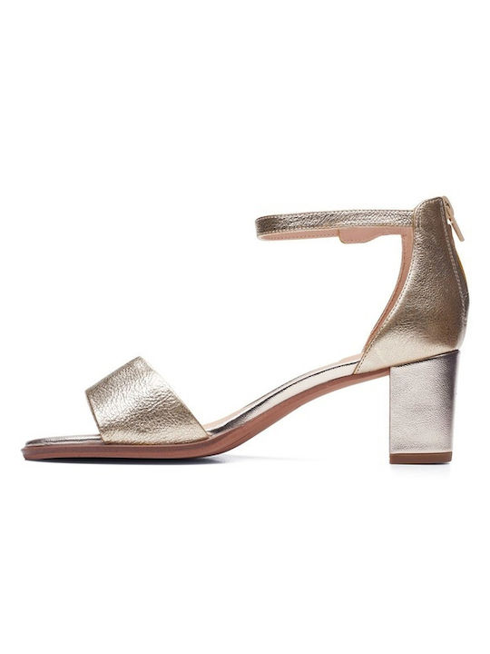 Clarks Kaylin Leather Women's Sandals In Silver Colour