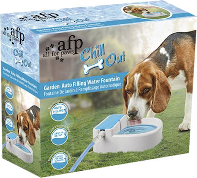 All For Paws Garden Automatic Fountain Dog Water White 1500ml AF8170