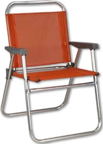 TnS Chair Beach Aluminium Orange Waterproof 52x56cm