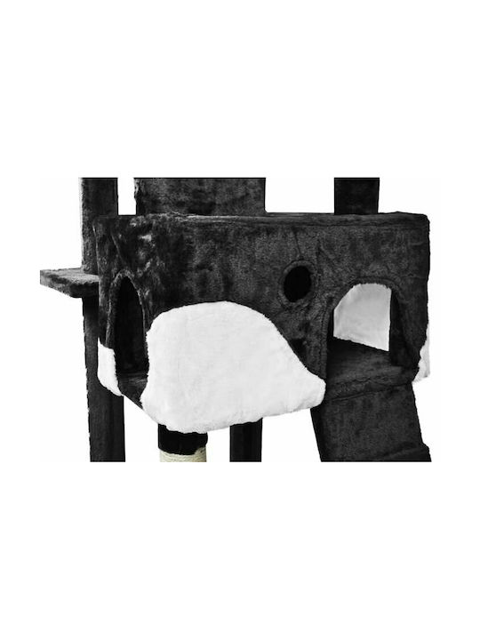 Scratching Post Cat Trees Black 5 levels 49x49x170cm