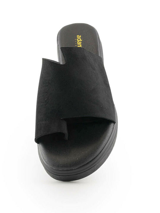 Flache Sandalen für Damen Anatomisch in Schwarz Farbe