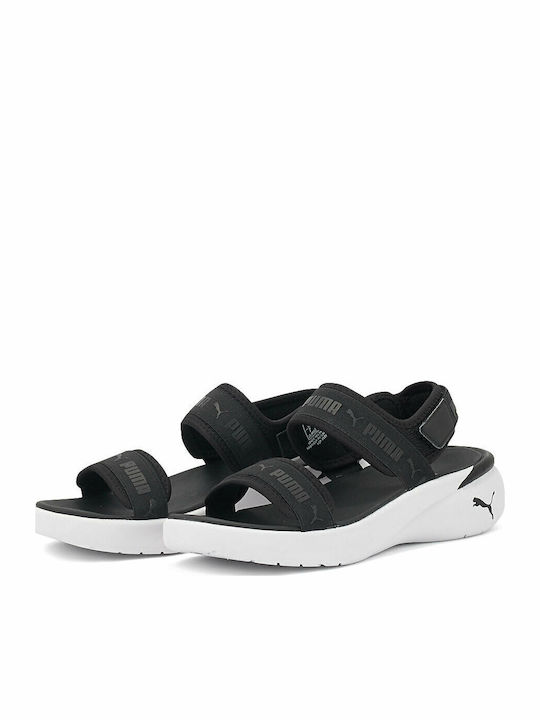 Women's Flat Sandals Sporty in Black Color