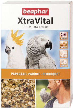 Beaphar Xtra Vital Vogelfutter Für Große Papageien 1kg