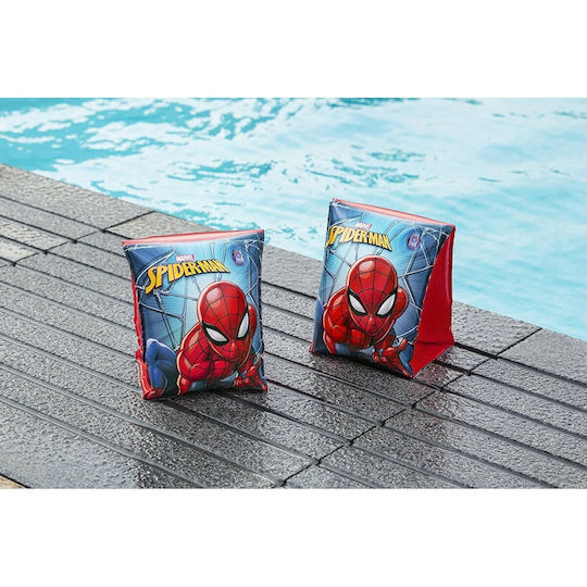 Bestway Swimming Armbands Vinyl 3-6 Years Spiderman 23x15cm Blue