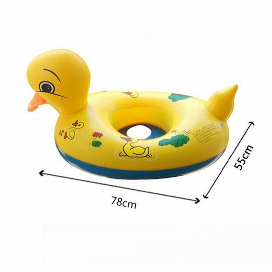Βρεφικό Σωσίβιο Swimtrainer με Μήκος 80εκ. για 6 Μηνών και Άνω Κίτρινο Παπάκι