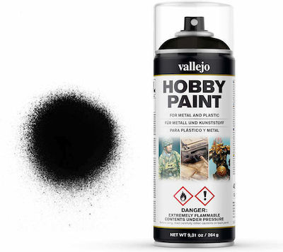 Acrylicos Vallejo Hobby Paint Χρώμα Μοντελισμού σε Spray Black 264g/400ml 400ml