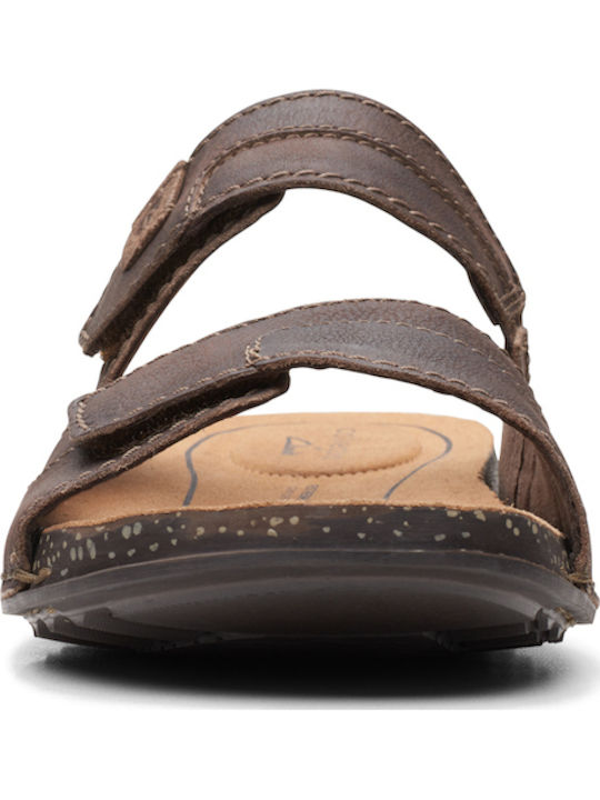 Crestview Easy Leder Herrensandalen in Braun Farbe