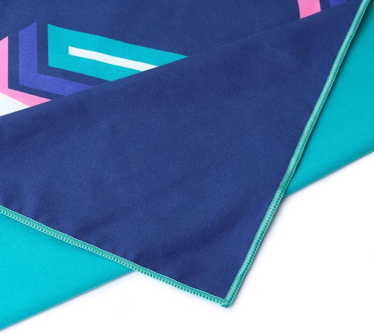 Legami Milano Hangover Club Πετσέτα Microfiber Σώματος Διπλής Όψεως Μπλε 180x85εκ.