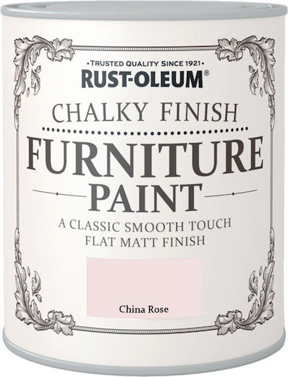 Rust-Oleum Furniture Paint Chalky Finish Χρώμα Κιμωλίας China Rose Rose Ροζ 750ml