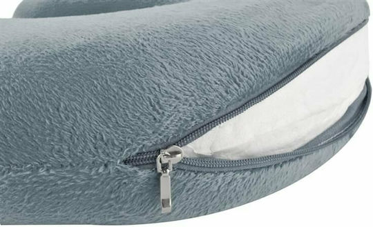 Trizand Memory Foam Travel Pillow Travel Set Pillow 28.5x28x8.5cm Gray