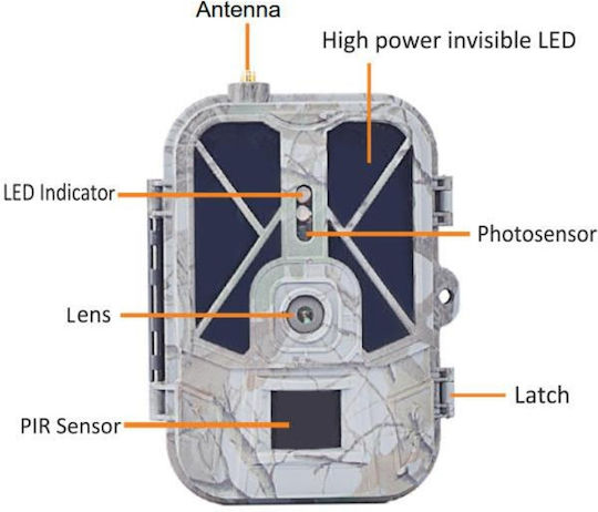 Suntek HC-940 Pro Li Waterproof Hunting Camera Night Vision with Motion Detection Μπαταρία 10000mAh/4G/4K/Live Video με Εφαρμογή/108°
