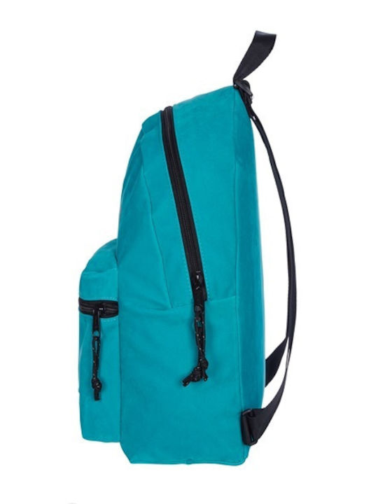 Lyc Sac Rainbow Special Aqua Velvet School Bag Backpack Junior High-High School in Turquoise color 24lt