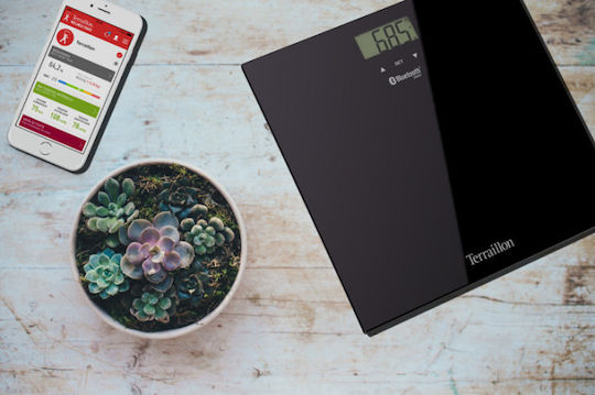 Terraillon Smart Body Bluetooth Умна Кантар в Черен цвят