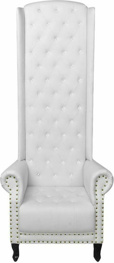Πολυθρόνα 77x65x181cm Λευκή Πολυθρόνα 77x65x181cm Λευκή