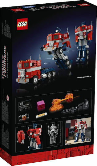 LEGO Icons Transformers Optimus Prime За 18+ Години 1508 Бройки