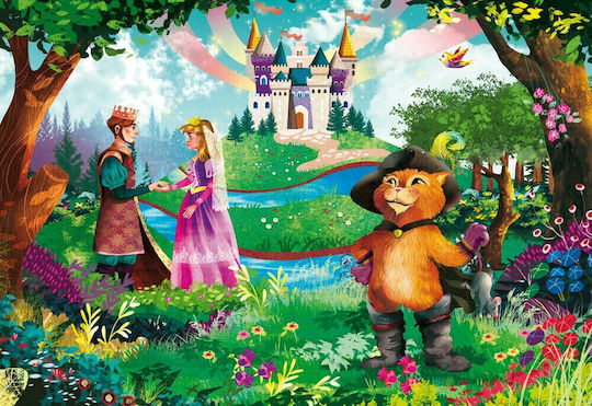 Παιδικό Puzzle Τα Τρια Γουρουνάκια και Ο Παπουτσωμένος Γάτος για 4+ Ετών 48pcs Ελληνοεκδοτική