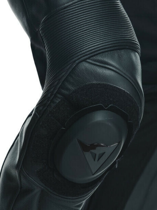 Dainese Tosa 1 Men's Leather Motorcycle Riding Suit Black/White