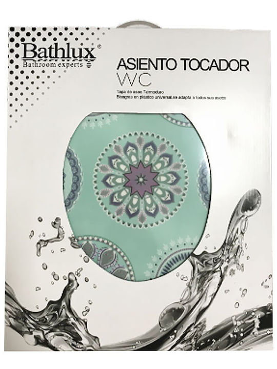 Bathlux Καπάκι Λεκάνης Πλαστικό 43.3x37.2cm Πολύχρωμο