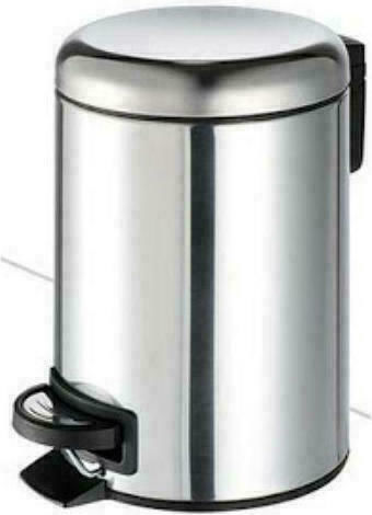 Geesa Professional 634 Inox Καλαθάκι Μπάνιου 3lt Ασημί