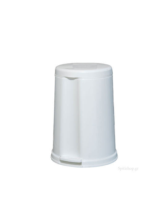 Viomes 454 Plastic Toilet Bin 7lt White