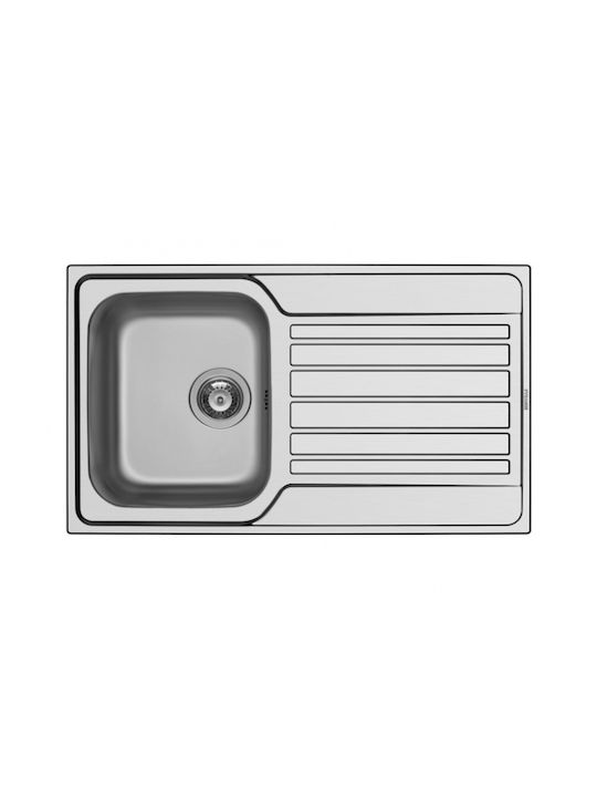 Maidtec Fedra 1B 1D 100185301 Drop-In Spüle Inox Satiniert B86xT50cm Silber