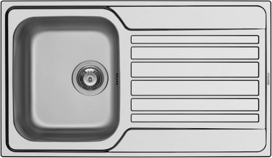 Maidtec Fedra 1B 1D 100185301 Drop-In Spüle Inox Satiniert B86xT50cm Silber