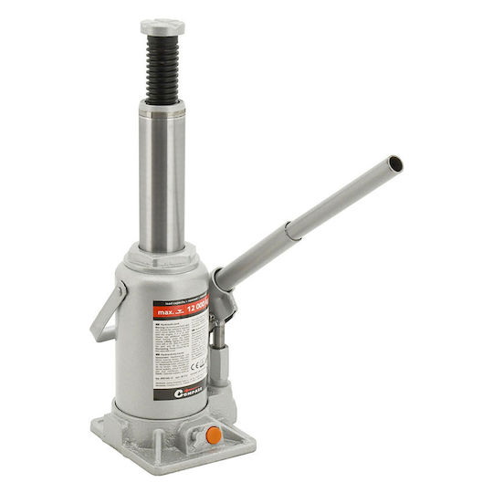 Compass Hydraulic Bottle Jack with Lifting Capacity up to 39.5cm and Weight Capacity up to 12 Tons