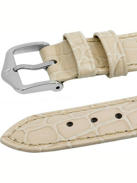 Hirsch Aristocrat Δερμάτινο Λουράκι Μπεζ 18mm