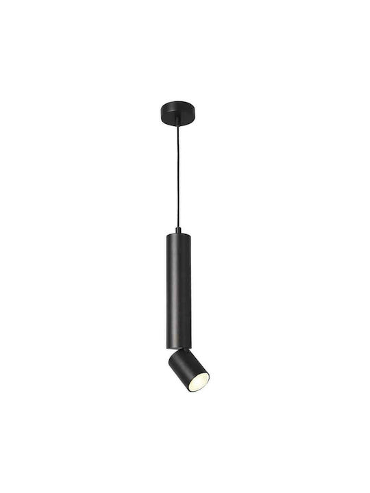 Aca Pendant Light Black with Socket GU10 5.6x5x140cm