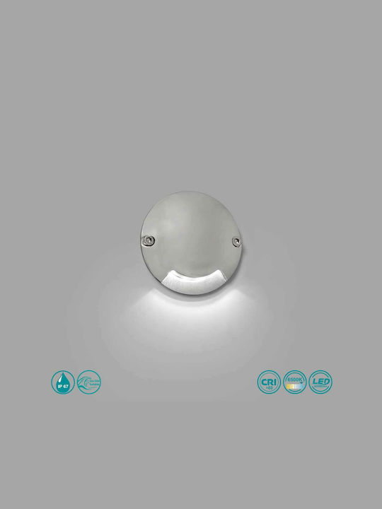 Faro Barcelona Keenan-2 Wall-Mounted Outdoor Ceiling Light LED IP67 1W with Cool White Light