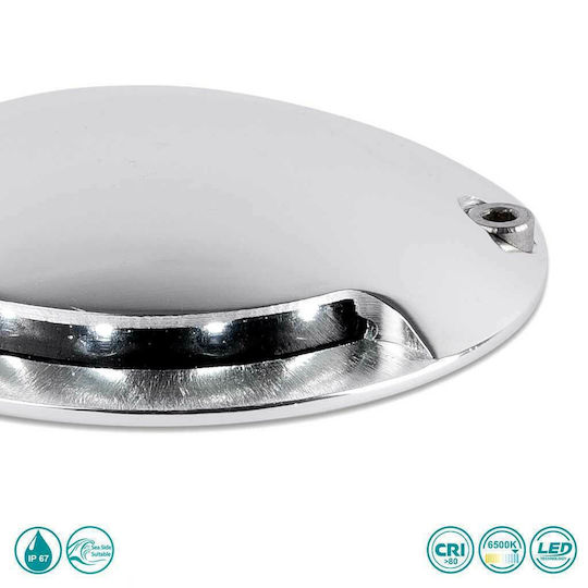 Faro Barcelona Keenan-2 Wall-Mounted Outdoor Ceiling Light LED IP67 1W with Cool White Light