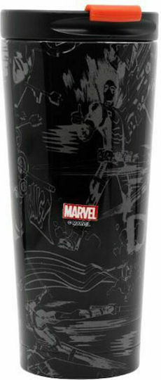 Stor Marvel - Deadpool Метална Черна Чаша 425ml