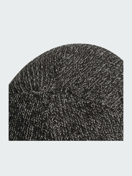 Performance Melange Woolie Beanie Beanie Unisex Σκούφος με Rib Πλέξη σε Μαύρο χρώμα