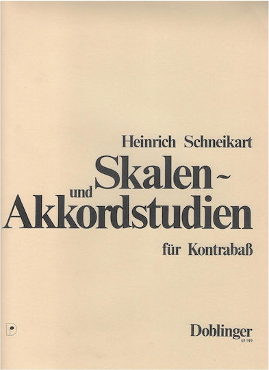 Doblinger Schneikart Skalen Und Akkordstudien Sheet Music for String Instruments