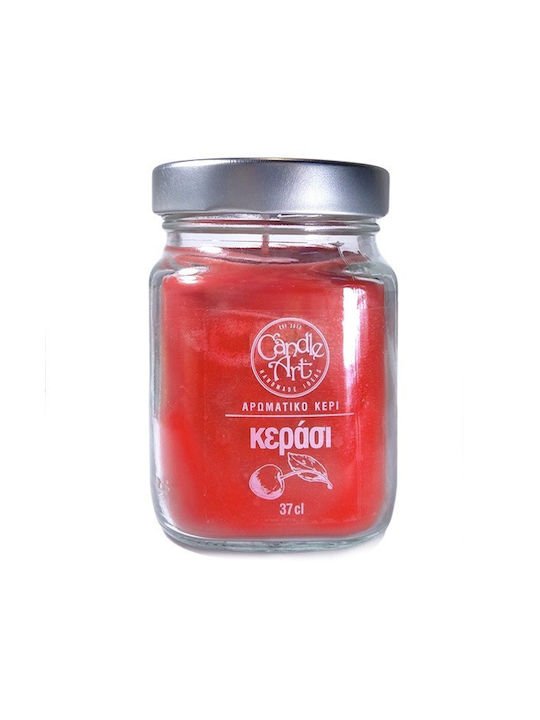 Candle n'Art Scented Candle Jar with Scent Cherry Red 370gr 1pcs