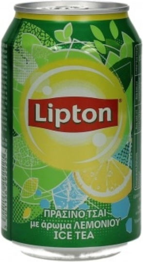 Lipton Green Ice Tea Λεμόνι Χωρίς Ανθρακικό & Ζάχαρη σε Κουτί 330ml