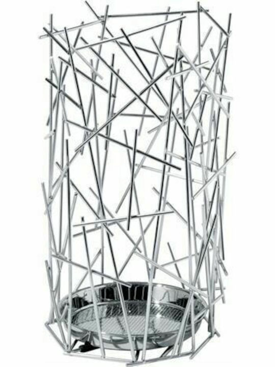 Alessi Suport Umbrelă Metalic Blow Up Argint 33x33x50cm 1buc