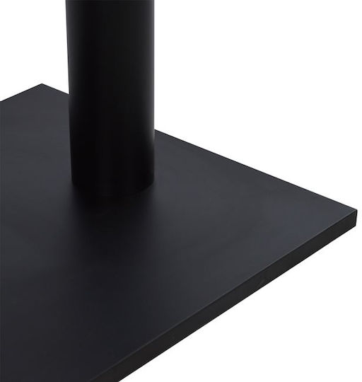 HomeMarkt Folding Table Stand made of Metal with Regulator Black 70x40x72cm
