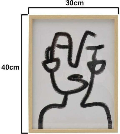Inart Printed Πλαστικός 30x40 cm