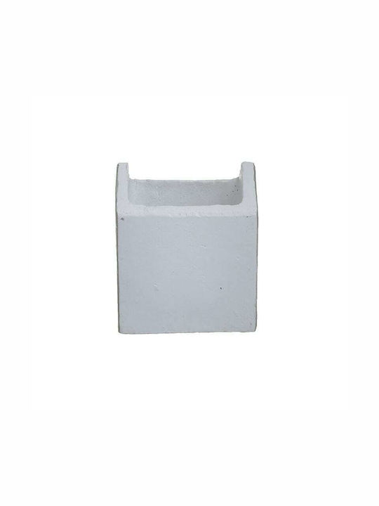Inart Übertopf Beton Gray 11x11x13εκ.