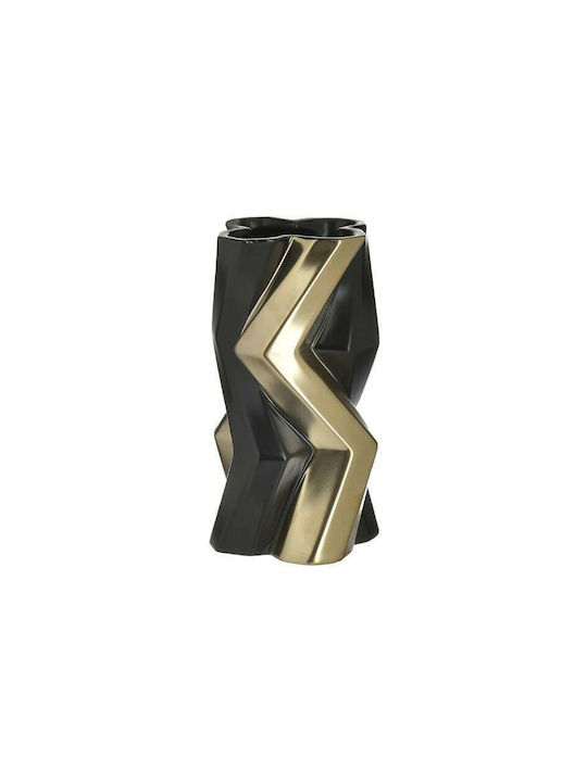 Inart Decorative Vase Gold 11x11x20cm