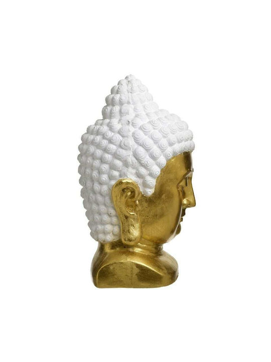 Inart Decorativ Buddha din Material Ceramic în Gold/ White 28x25x50cm 1buc